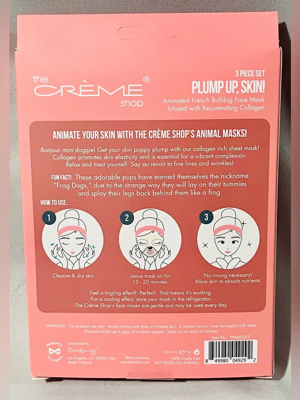 Plump Up, Skin! Face Mask - Pink